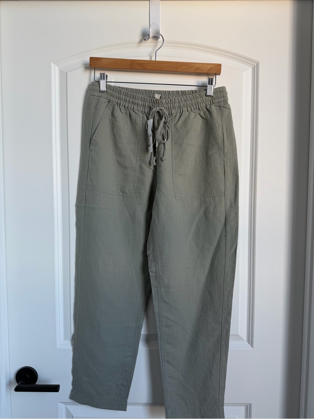 J. Crew Women’s Light Green Seaside Linen Drawstring Pants